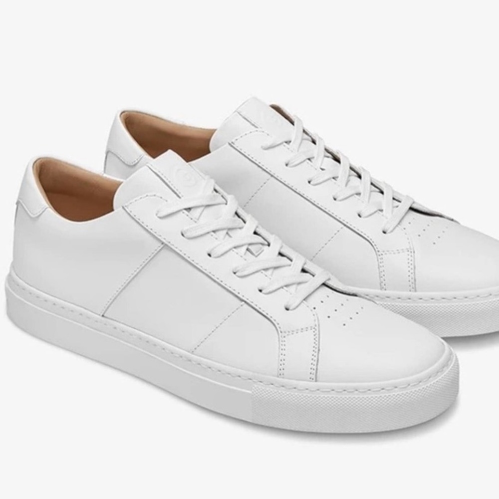Greats Brooklyn White The Royal Sneaker Shoes Size 8 Made In Italy Soft Leather